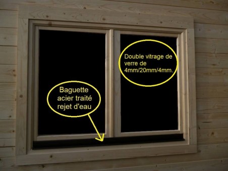 Garage en bois 36m² avec cloison WS703S | WSN