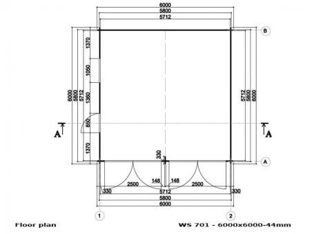 Garage en bois 36m² WS701 | WSN