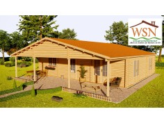 Chalet en bois Finistère 90m2 WS765-L par WSN