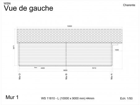 Chalet en bois Charente 90m2 WS 11810-L par WSN