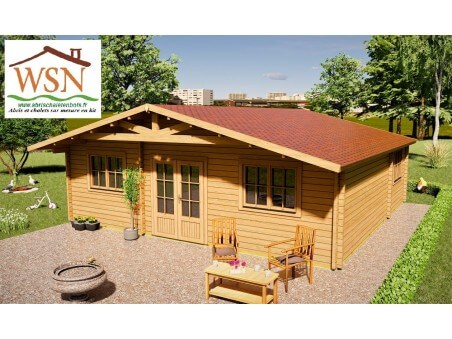 Chalet en bois Charente WS11820-L par WSN