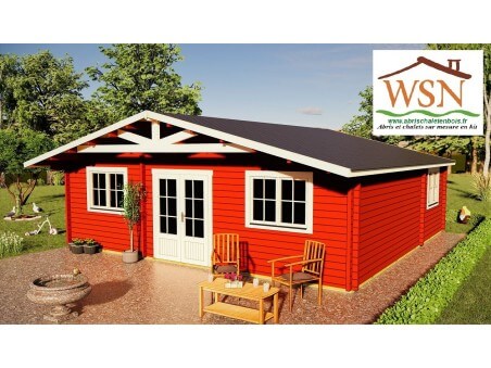 Chalet en bois Charente WS11820-L par WSN