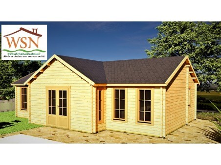 Chalet en bois Indre 64m2 (10000x7000-44)