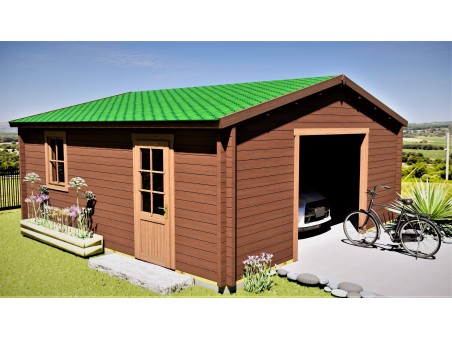 Garage 36m2 sans porte 6000x6000-passage 2400 | WSN