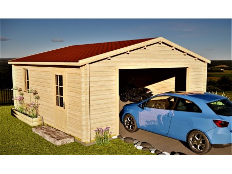 Garage 36m2 sans porte 6000x6000-passage 3500 | WSN