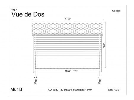 Garage 27m² Dim. 4500x6000-44 passage 3000x2000 | WSN