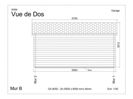 Garage 33m² Dim. 5500x6000-44 passage 2400x2000 | WSN