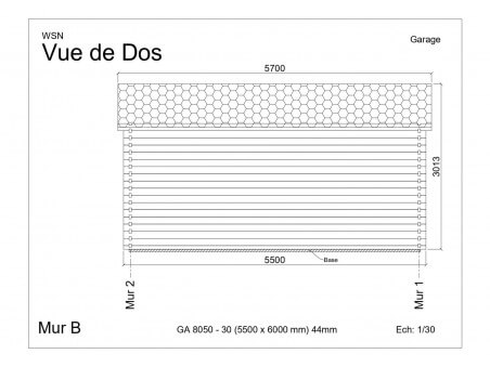 Garage 33m² Dim. 5500x6000-44 passage 3000x2000 | WSN