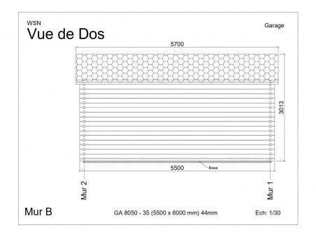 Garage 33m² Dim. 5500x6000-44 passage 3500x2000 | WSN