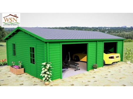 Garage 54m² Dim. 9000x6000-44 passages 2x 2400x2000