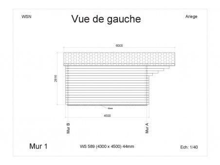 Abri en bois ARIEGE 19m² WS589 par WSN