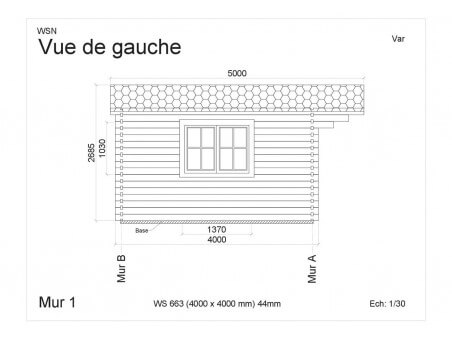 Abri en bois VAR 16m² WS663 par WSN