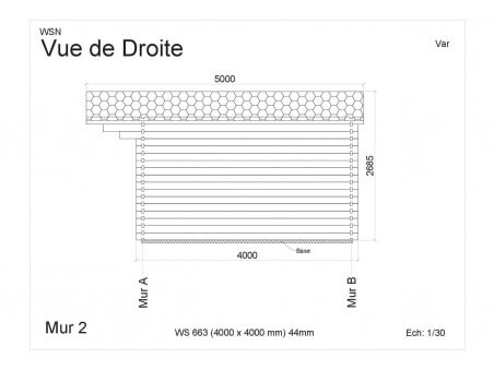 Abri en bois VAR 16m² WS663 par WSN