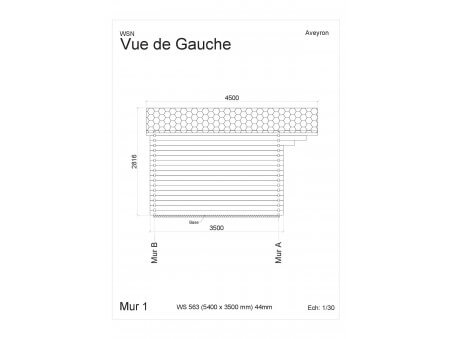 Abri en bois AVEYRON 18,9 m² WS563 par WSN