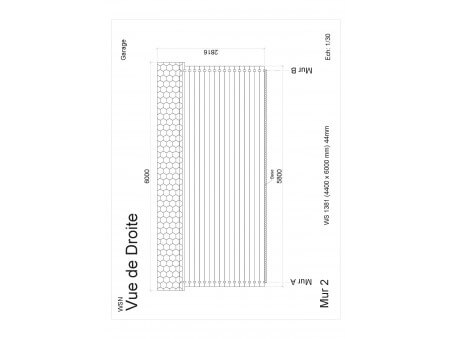 Garage en bois 25,52m² WS1381 apr WSN