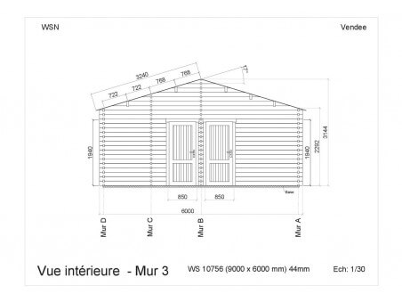 Chalet en bois  VENDEE 54m² WS10756 par WSN