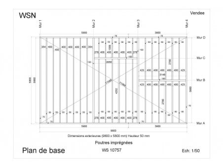 Chalet en bois  VENDEE 60m² WS10757 par WSN