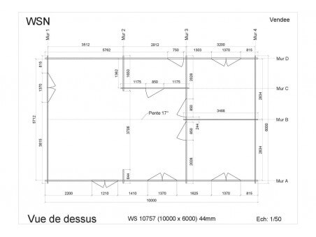 Chalet en bois  VENDEE 60m² WS10757 par WSN