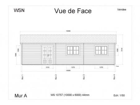 Chalet en bois  VENDEE 60m² WS10757 par WSN