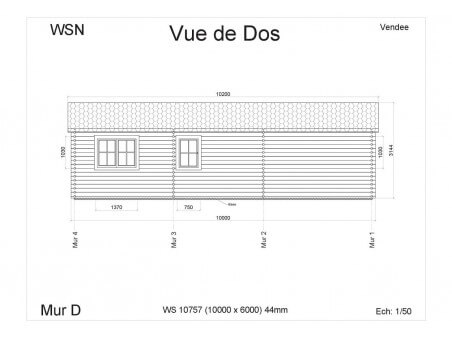 Chalet en bois  VENDEE 60m² WS10757 par WSN