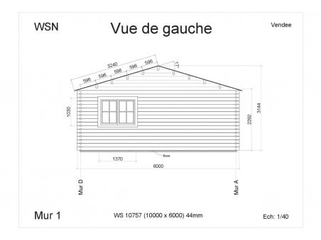 Chalet en bois  VENDEE 60m² WS10757 par WSN