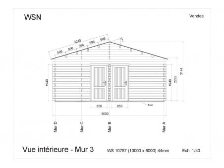 Chalet en bois  VENDEE 60m² WS10757 par WSN