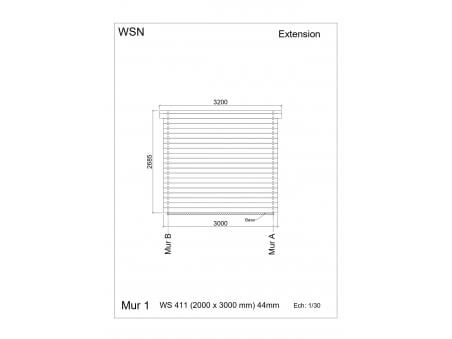 Extension en bois 6m² WS411 par WSN