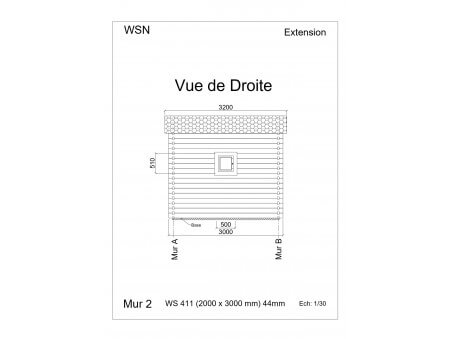 Extension en bois 6m² WS411 par WSN