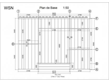 Chalet en bois  HERAULT WS1507 par WSN