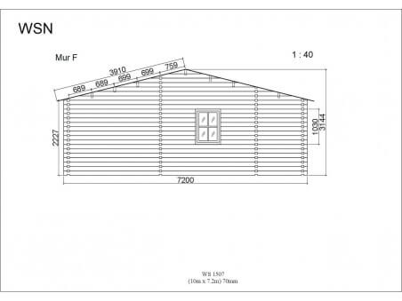 Chalet en bois  HERAULT WS1507 par WSN