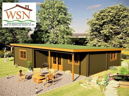 Chalet en bois Bretagne 90m2 par WSN