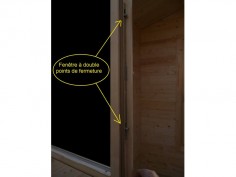 Chalet en bois Charente 72m2 Dim. (8000x9000-44mm) par WSN