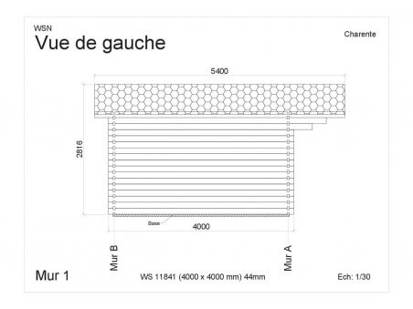 Abri en bois Charente par WSN