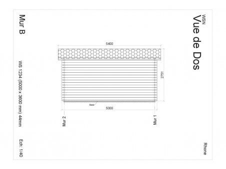 Abri en bois RHÔNE 18m2 par WSN