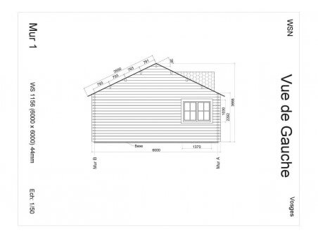 Bungalow en bois VOSGES 36m² par WSN