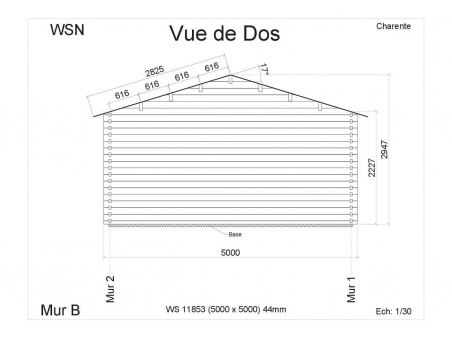 Bungalow en bois CHARENTE 25m2 par WSN