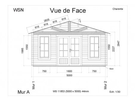 Bungalow en bois CHARENTE 25m2 par WSN