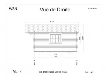 Bungalow en bois CHARENTE 25m2 par WSN