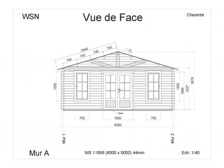 Bungalow en bois CHARENTE 30m2 par WSN