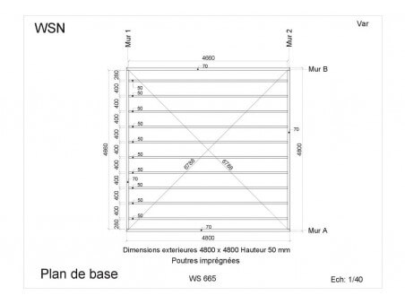 Bungalow en bois VAR WS665 par WSN