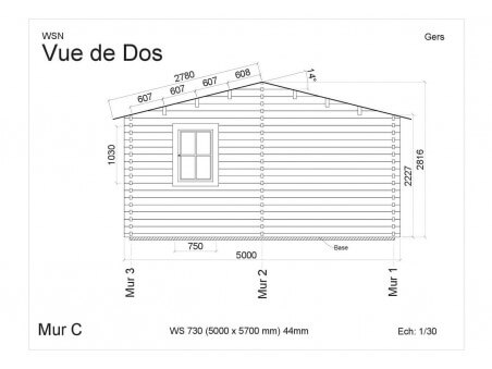 Bungalow en bois GERS WS730 par WSN