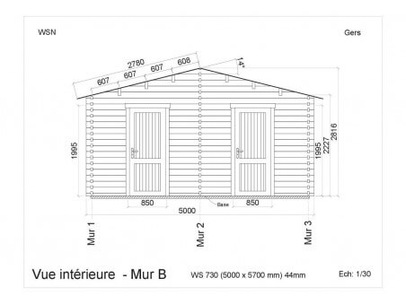 Bungalow en bois GERS WS730 par WSN