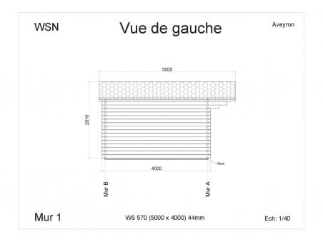 Bungalow en bois AVEYRON 20m2 WS570 par WSN