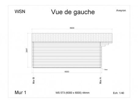 Bungalow en bois  AVEYRON 36m² WS573 par WSN