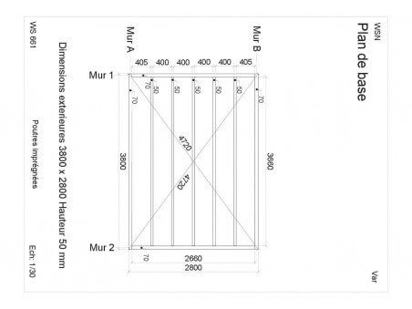 Abri en bois VAR 12m² WS661 par WSN