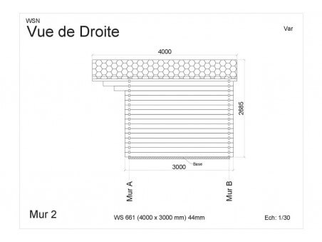 Abri en bois VAR 12m² WS661 par WSN