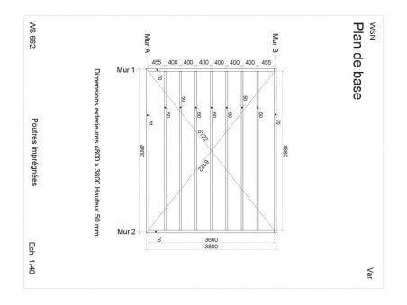 Bungalow en bois VAR 20m² WS662 par WSN