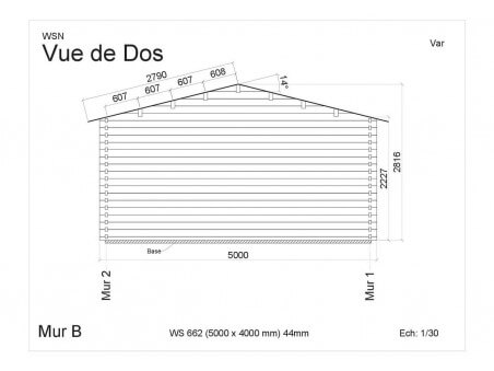 Bungalow en bois VAR 20m² WS662 par WSN