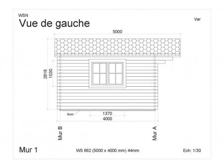 Bungalow en bois VAR 20m² WS662 par WSN