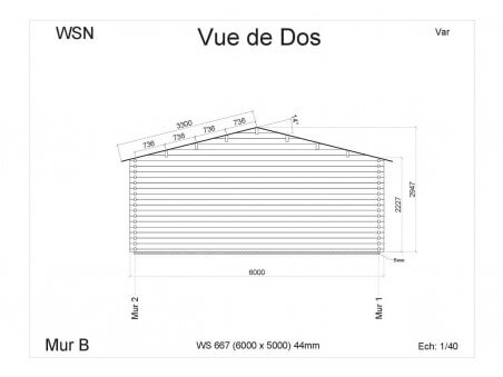 Bungalow en bois  VAR 30m² WS667 par WSN